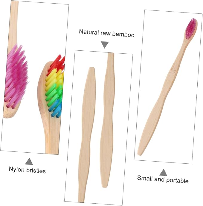 10 Pcs Toothbrush Soft Bristles with Smooth Handle for Home and Travel Personal Care Lightweight Eco-Friendly Teeth Brush