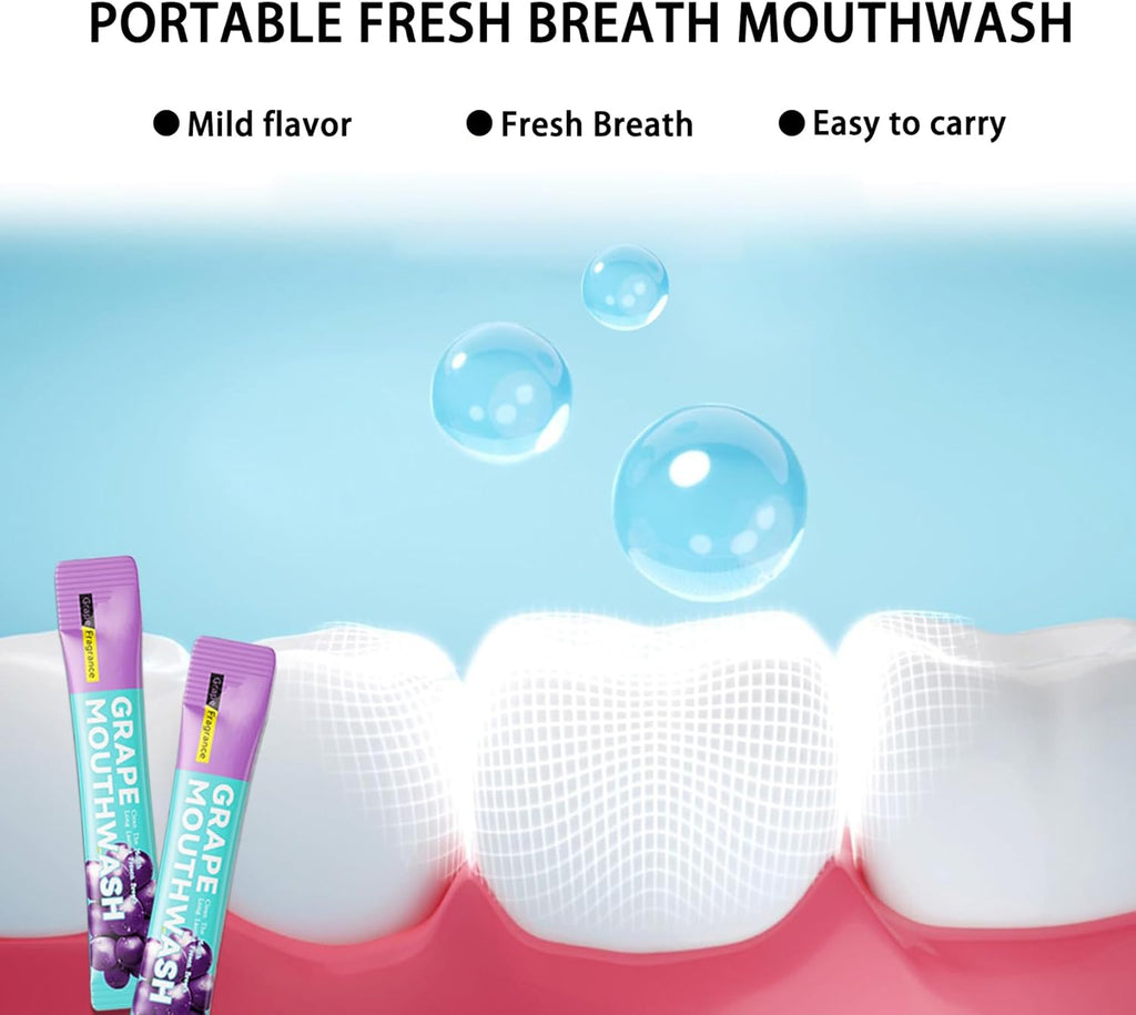 60PCS Travel Size Mouthwash,Portable Mini Mouthwash,Long-Lasting Freshness Travel Mouth Wash for Oral Care A10