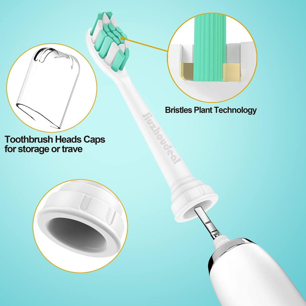 Replacement Toothbrush Heads Compatible with Philips Sonicare: Electric Brush Heads for Sonicare C2 Plaque Control Protective Clean 4100 5100 6100 Toothbrush, 4-Pack