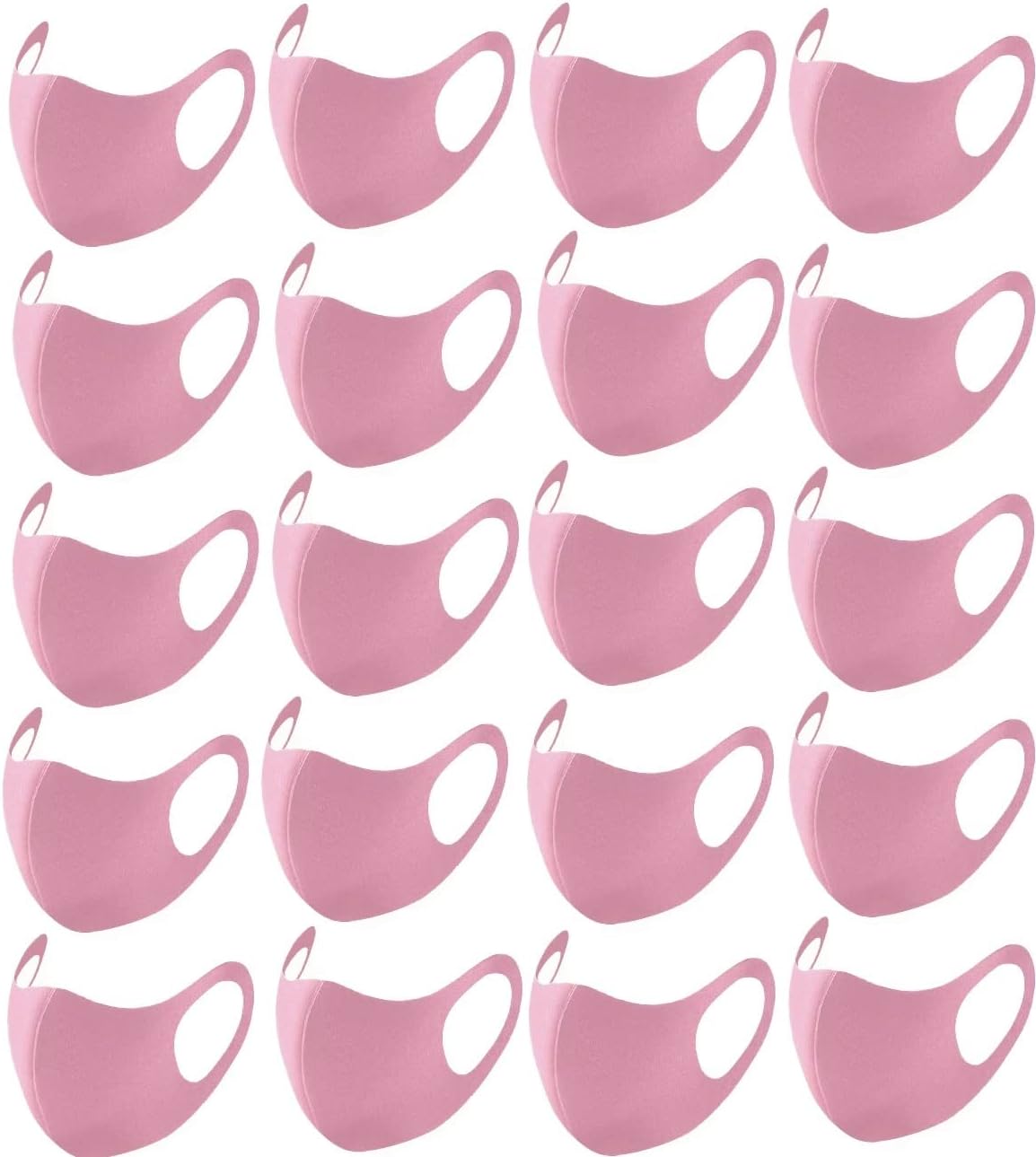 20PCS Light Weight Unisex Adult Fashion Face Covering, Reusable, Dust Proof, Washable, Cool Mixed Colors