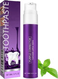 Purple Toothpaste for Teeth Whitening, Purple Whitening Toothpaste, Tooth Stain Removal Colour Corrector 50ml
