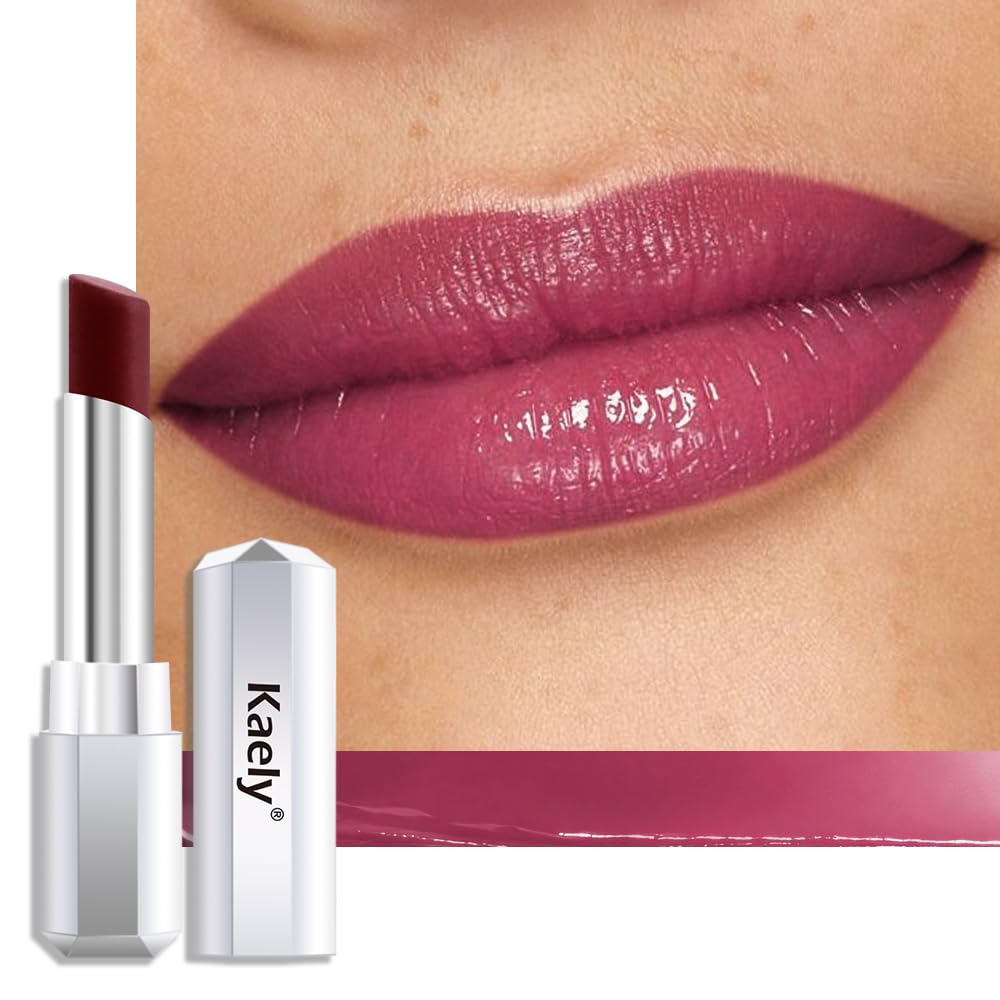 Kaely Cherry Honey Lipstick Tinted Lip Balm, Hydrating Shine Lipstick for Women Dry Lips, Moisturizing Nourishing Glossy Lip Gloss Stain Makeup, Sheer Lightweight, Vegan & Cruelty-Free, 09