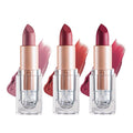 3PCS Matte Nude Lipstick Set Velvet Lip Gloss Non-Fading Non-Sticky Cup Nude Lipstick Matte Lip Stain Long Lasting Waterproof Lipstick for Women Girls Daily Lip Makeup - Set C