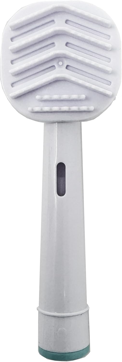 Tongue Cleaner Scraper Replacement Toothbrush Replacement Heads Compatible with Oral B Braun, 1 Pcs Brush Heads Compatible with Oral B Replacement Heads Refill 7000/Pro 1000/9600/500/3000/8000