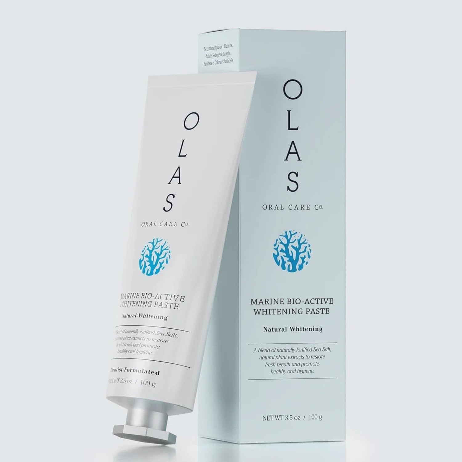 OLAS Oral Care Duo – Marine Bio-Active Toothpaste (3.5oz) & Alcohol-Free Mouthwash (200ml) – Fluoride-Free, SLS-Free, Dentist-Formulated for a Healthy Oral Microbiome