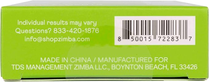 Zimba Coconut Flavored Teeth Whitening Strips | Vegan, Enamel Safe Hydrogen Peroxide Teeth Whitener for Coffee, Wine, Tobacco, and Other Stains | 14 Day Treatment | Coconut