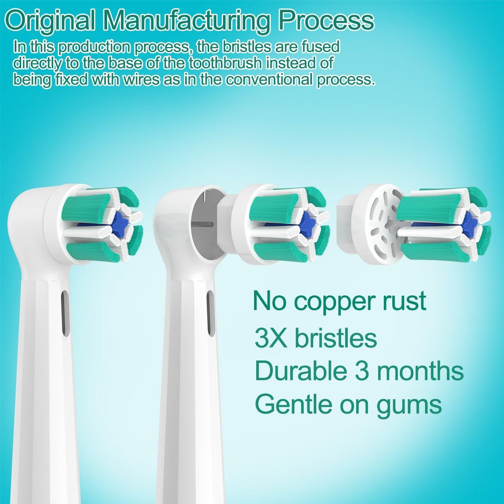 Replacement Heads Compatible with Oral B iO Electric Toothbrush, Toothbrush Heads Fit for Oral-B iO 2/3/4/5/6/7/8/9/10 Series with Covers, White 8pcs