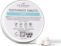 J&L Naturals Toothpaste Tablets | 62-Pack Travel-Friendly Toothpaste | Fluoride + Plastic Free, Vegan, Cruelty Free, Sustainable | Woman-Owned Small Business (Mint, 62 Count (Pack of 1))