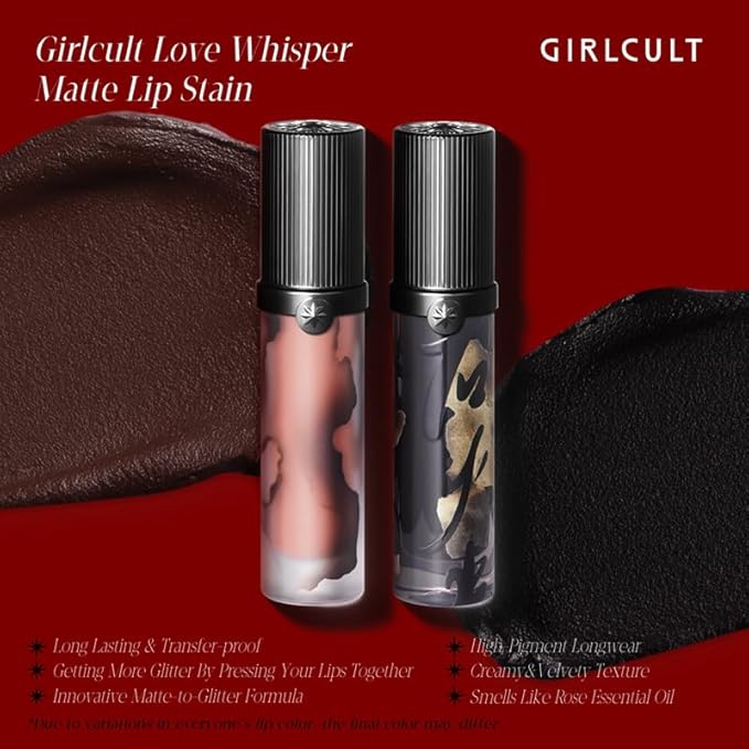 GIRLCULT Matte Lip Stain – Lightweight Velvet Lip Tint, Long Lasting Liquid Lipstick, Transfer Resistant, Non-Drying & Smudge Proof Formula (M59)