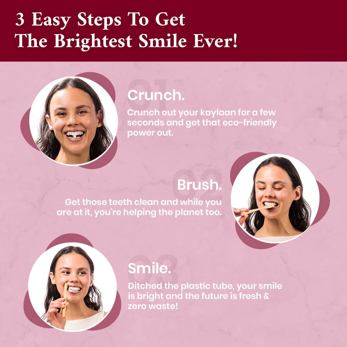 Kalyaan Kids Toothpaste Tablets with Fluoride | Whitening, Sensitivity Relief & Cavity Protection | Chewable, Plastic-Free, Travel-Friendly - Watermelon, 90 Count, Made in USA