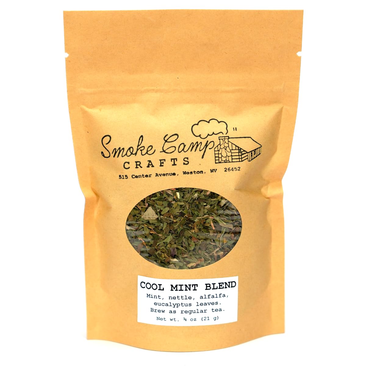 Smoke Camp Crafts Herbal Tea Blend - Cool Mint Blend, 3/4 oz (21 g)