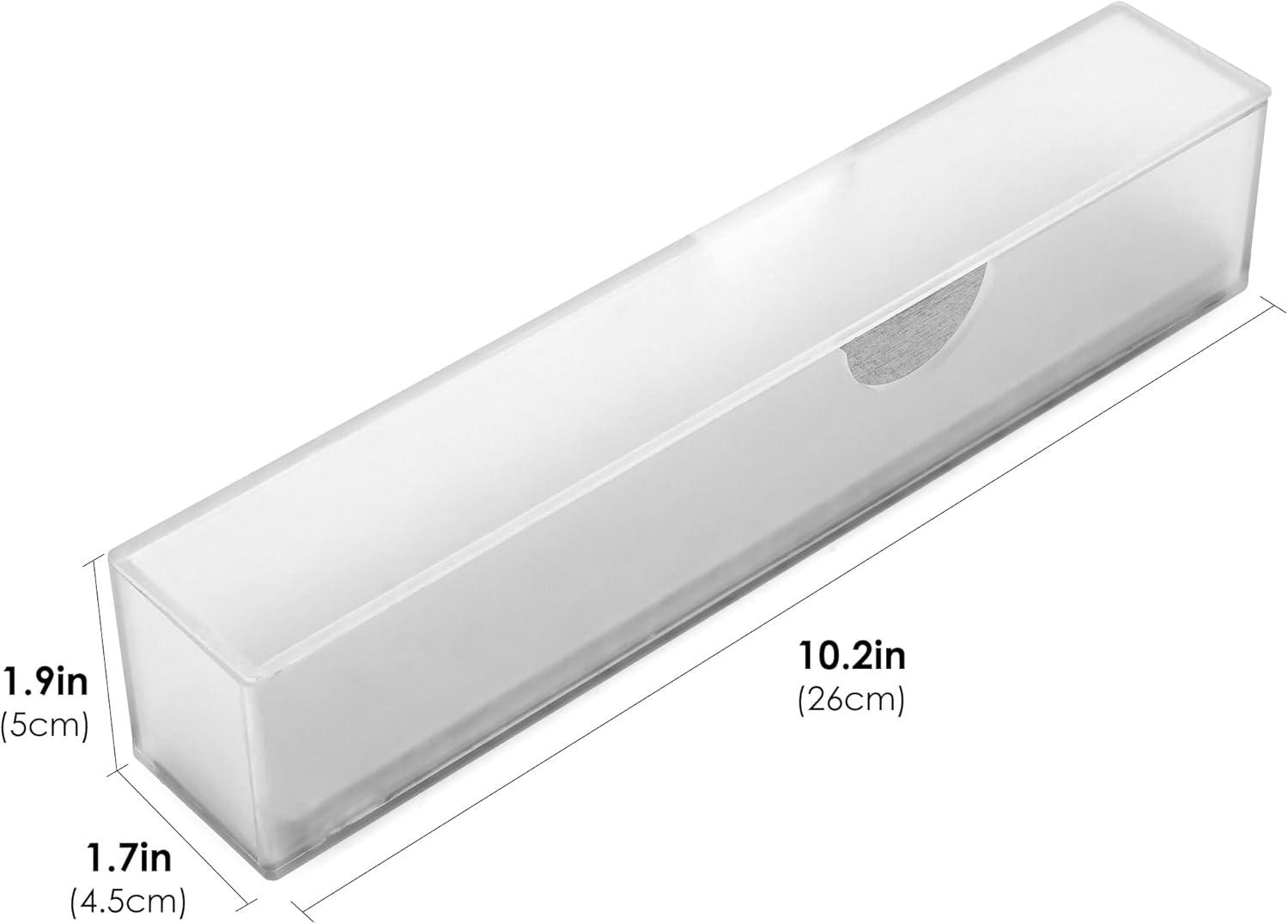 Acrylic Electric Toothbrush Holder with Diatomite Drying Stone, Bathroom Drawer Organizer with Drainage Hole for Tooth Brush, Compatible with Philips, Oral-B (Frosted Cover)