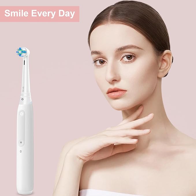 iO Replacement Heads Compatible with Oral B iO 2/3/4/5/6/7/8/9/10/Deep Clean Series Electric Toothbrush, Brush Heads Compatible with Oral B iO with Medium-Hard bristles Care Your Teeth (6 White)
