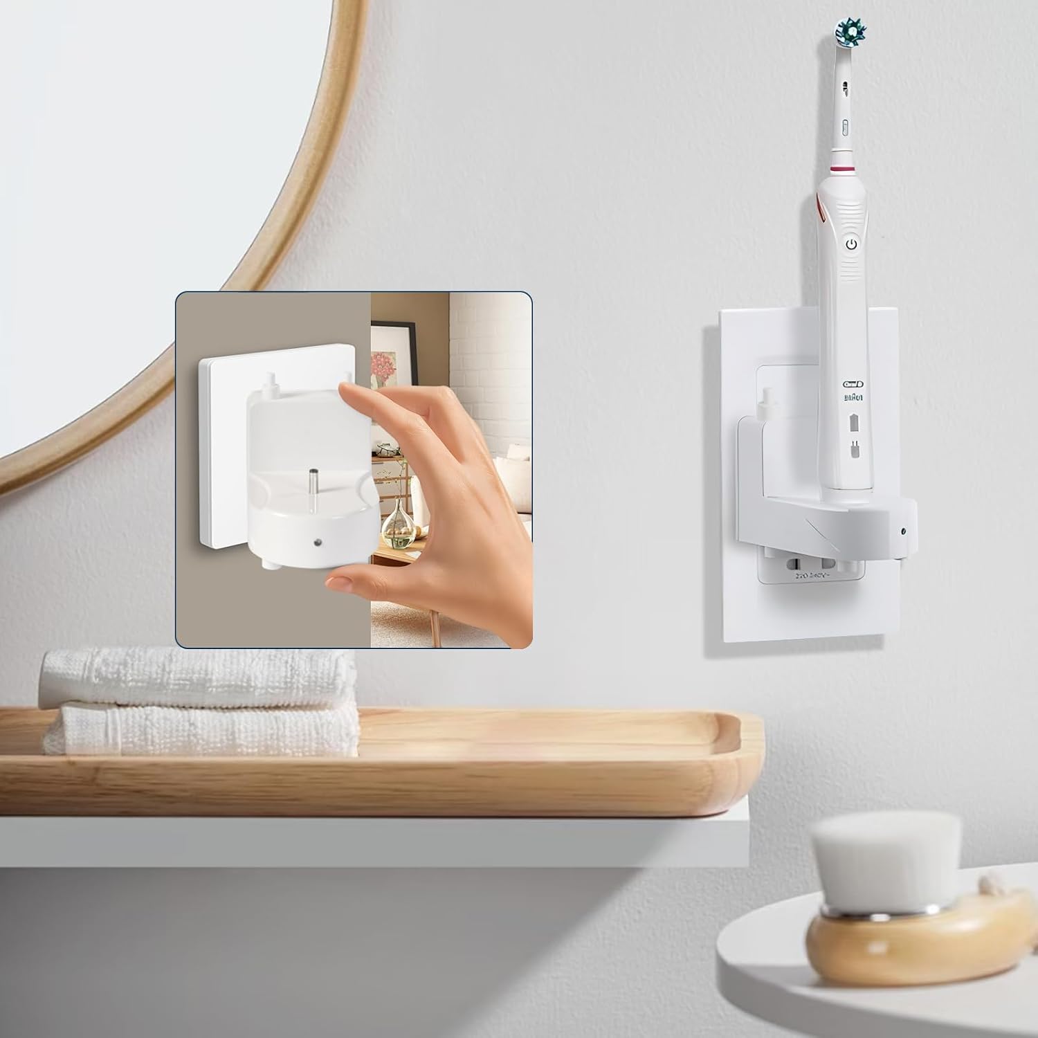 Wall Charger for 7AM2M AM105/AM110 /Fairywill/Bitvae/Dnsly/Vekkia/Gloridea/Sboly/Electric Toothbrush, (Not for 7AM2M AM100 AM101 AM103) (White)