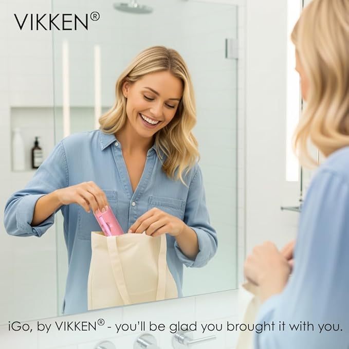 VIKKEN® 250ml iGo X Portable Travel Bidet USB-Type C Rechargeable Electric Mobile Handheld Ultra Strong Water Spray Personal Hygiene Self Care for Women & Men