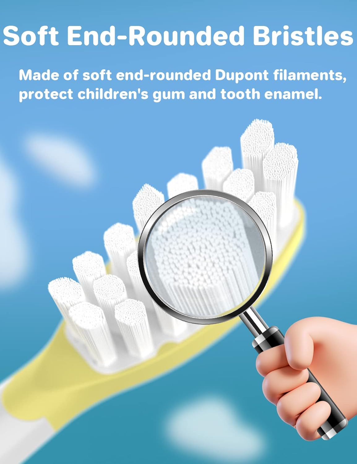 FutulkyUS Kids Toothbrush Replacement Heads for Philips Sonicare: Over 7 Years Old Child Soft Electric Standard Children Brush Head for Boy Girl, White 8 Pack