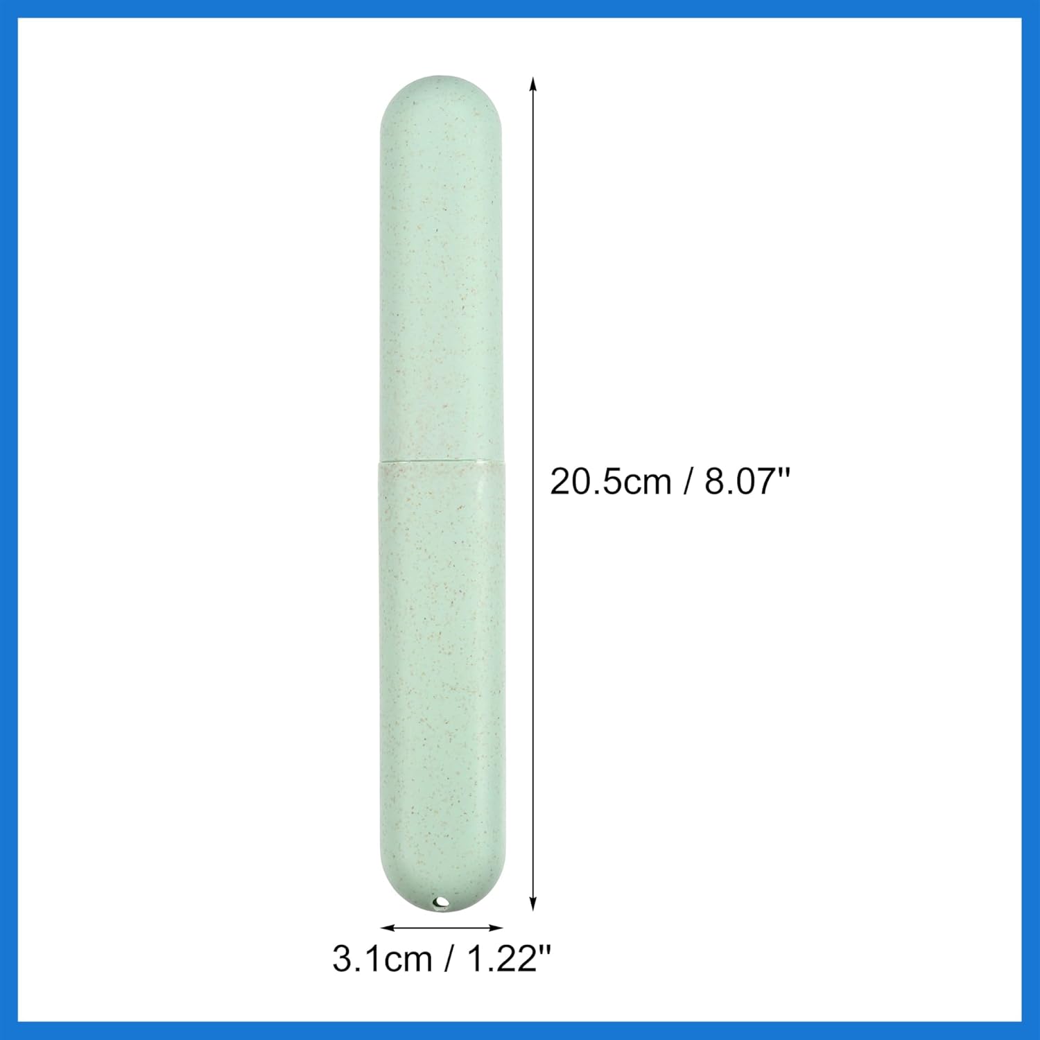2pcs, Traveling Toothbrush Holders Case, PP Toothbrush Case for Travel Business, Green, Blue, 8.07''x1.22''x0.83'' Routine