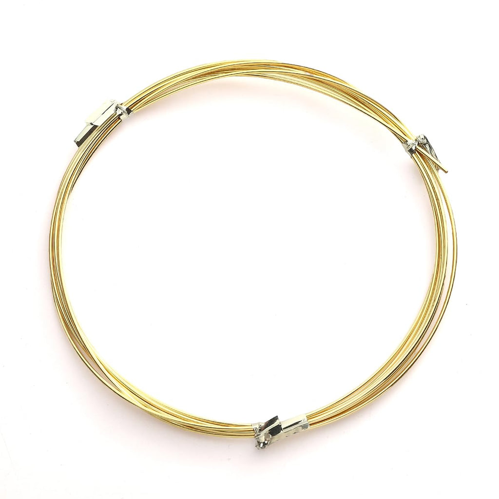 14K Gold Plated Wire 1.0mm 2 Meters Bead Cord for Bracelet Necklace Charm Beading Jewelry Making Findings