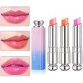 evpct 3Pcs Peach Strawberry Orange Color Changing Change Lipstick Lip Balm Set for Women Korean Magic Lipstick Color Change Changing Lip Tint Tinted Stain Balm Long Lasting Waterproof Crystal Lipstick