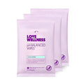 Love Wellness pH Balancing Wipes for Women | Fragrance-Free | Vulva Cleanser for Balanced pH, Intimate Health & Hygiene | Non-Irritating with Aloe Vera for Sensitive Skin | Travel Size | 3-Pack