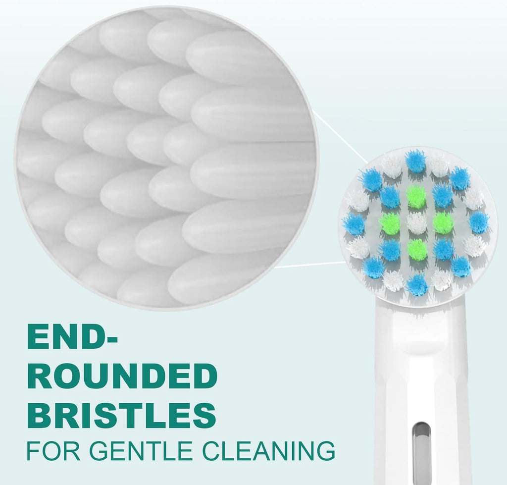 12PCS Gum Care Replacement Toothbrush Heads Compatible with Oral B Braun,Electric Toothbrush Brush Heads Compatible with Oral B Replacement Heads Refill Pro 1000/9600/500/3000 /1500