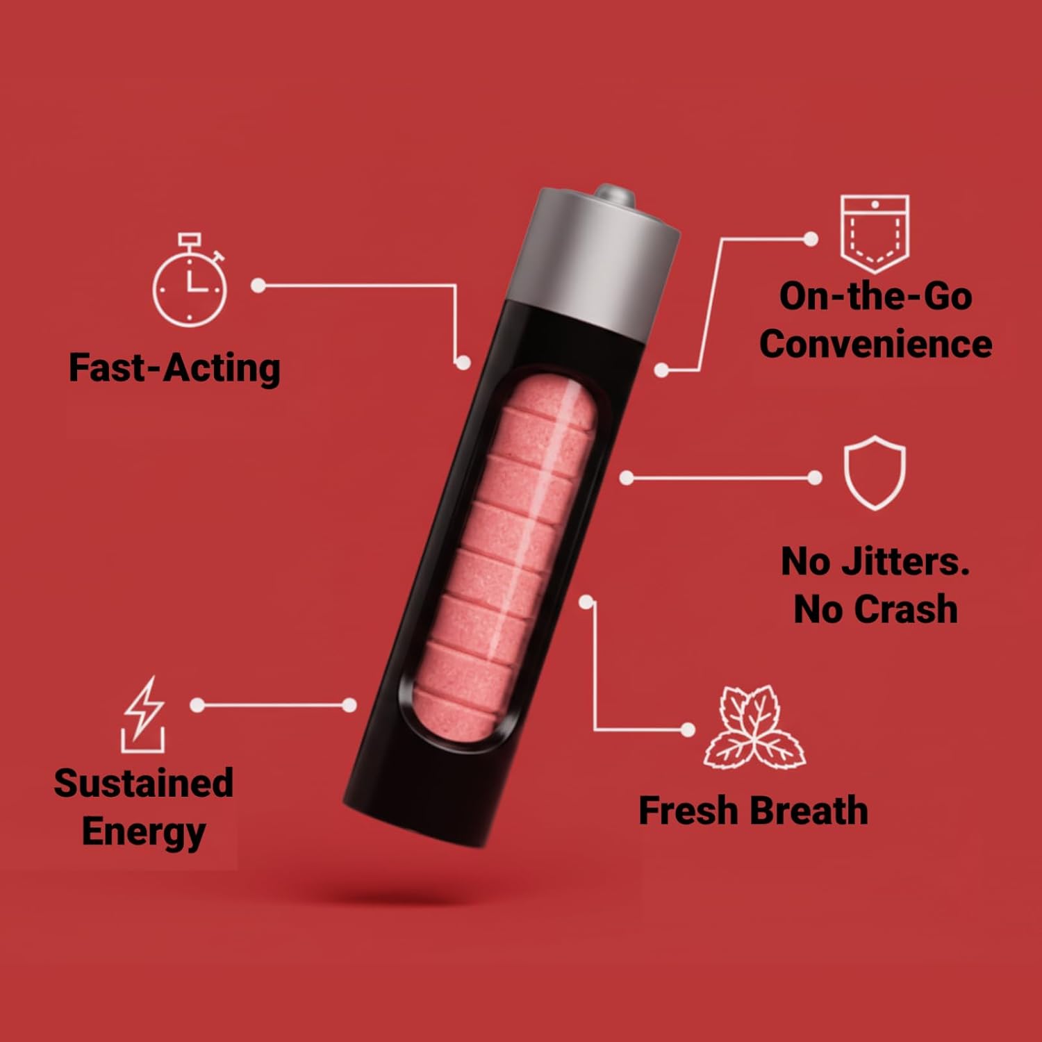 Rally Caffeine Mints, 60 Milligram, Instant Energy, Fresh Breath, Caffeinated, 0 Sugar, Natural Peppermint, Cinnamon, Wintergreen Variety Pack (3 Packs, 30 Mints)