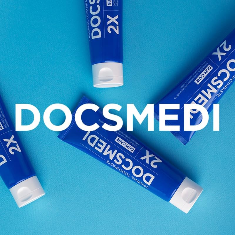 DOCSMEDI Doctrust K Kid-Friendly Toothpaste with 922 ppm Fluoride/Cavity Prevention/Removing Plague/Suppressing Bad Breath (2X Gum Care Toothpaste, Apple Mint)