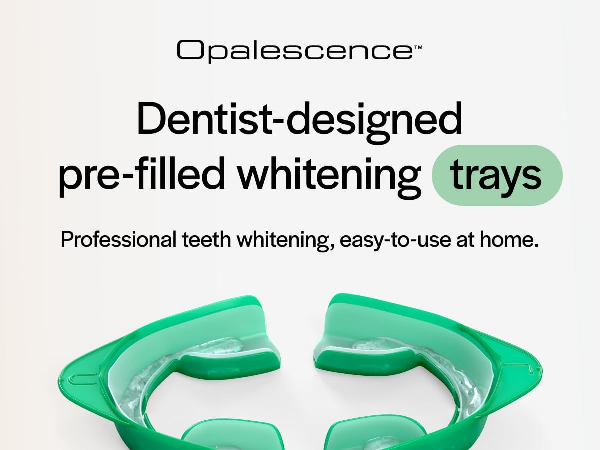 Opalescence Go - Prefilled Gel Teeth Whitening Trays (2 Packs / 20 Treatments) - 15% Hydrogen Peroxide - Teeth Whitening Kit -Mint - 5194-2