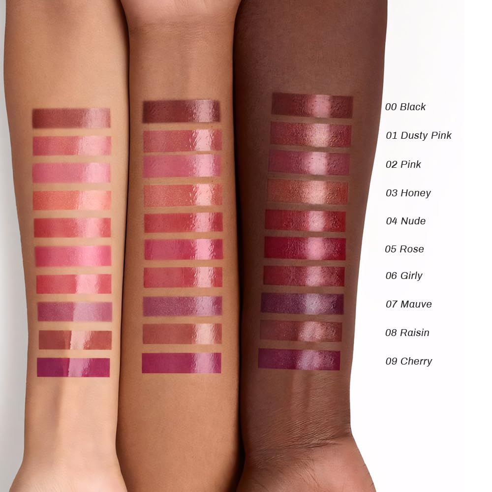 Kaely Cherry Honey Lipstick Tinted Lip Balm, Hydrating Shine Lipstick for Women Dry Lips, Moisturizing Nourishing Glossy Lip Gloss Stain Makeup, Sheer Lightweight, Vegan & Cruelty-Free, 09