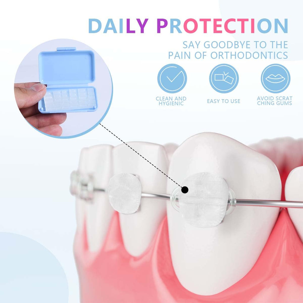 12 Pack Colorful Orthodontic Wax Dental Wax for Braces Wearer