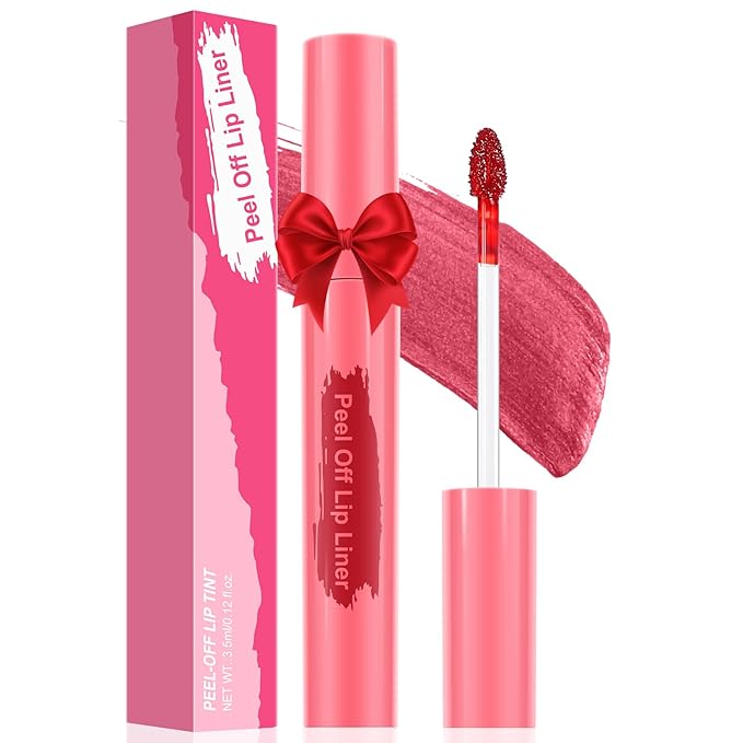 Lip Stain Peel Off - Long Wear Tattoo Lip Liner, Waterproof & Transfer-proof Peel Off Lip Stain with Matte Finish, Lip Tint For All Skin Types (Berry, 1 Count(Pack of 1))