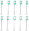 AquaSonic Replacement Toothbrush Heads 10 Pack Everystep Compatible with Black Series Pro, Duo Series Pro, White