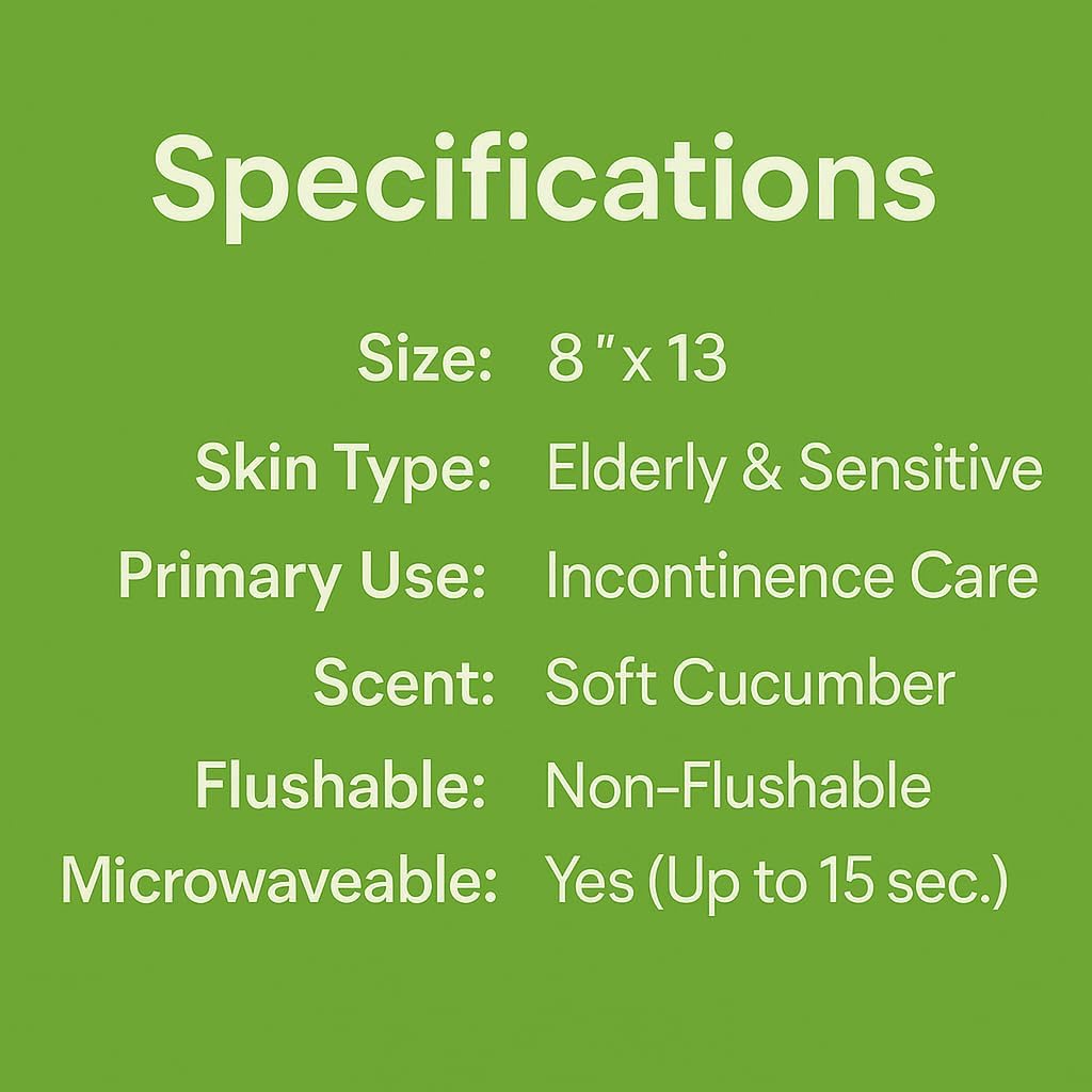 Adult Wipes Extra Large Scented - Skin-Friendly Incontinence Wet Wipes for Adults & Elderly No-Rinse Disposable Washcloths - 8x13" 4 Packs of 60 (240 Wipes)