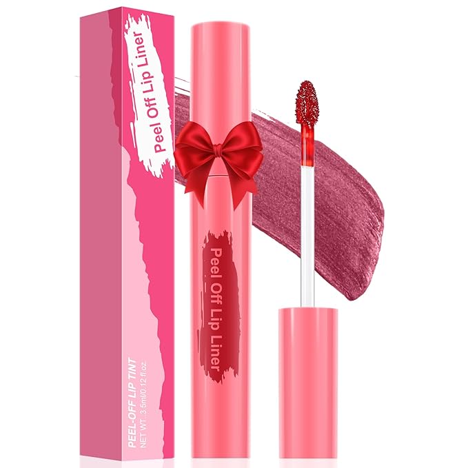 Lip Stain - Peel Off Lip Stain, Long Lasting Lip Liner with Matte Finish, Waterproof, Transfer-proof, Highly Pigmented Color (#05 Mauve, 1 PCS)