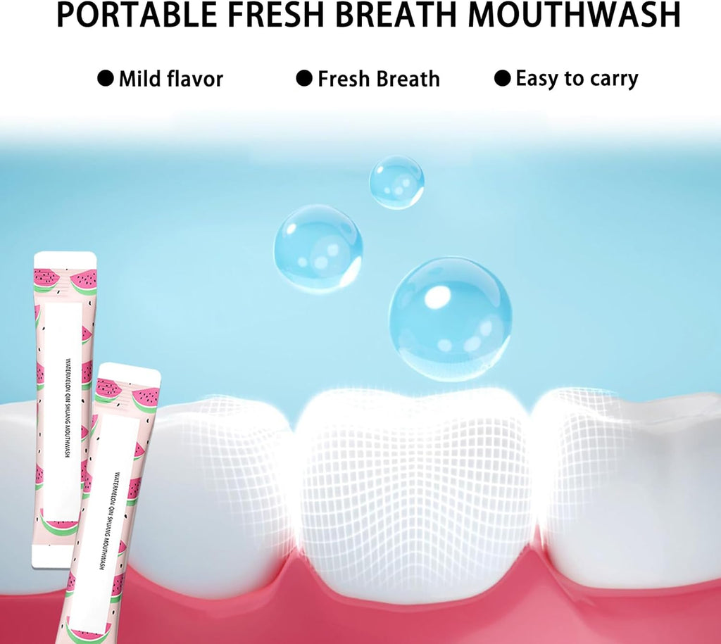 60PCS Travel Size Mouthwash,Portable Mini Mouthwash,Long-Lasting Freshness Travel Mouth Wash for Oral Care A27