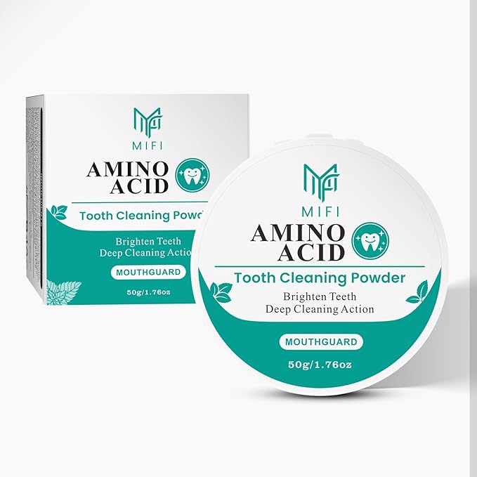 PEGO Adult Tooth Powder, Stain Remover for Teeth - Deep Cleaning Formula, Gentle & Non-Irritating, Effective Plaque Removal, Fresh Breath, Daily Oral Care for Adults (Amino Acid)