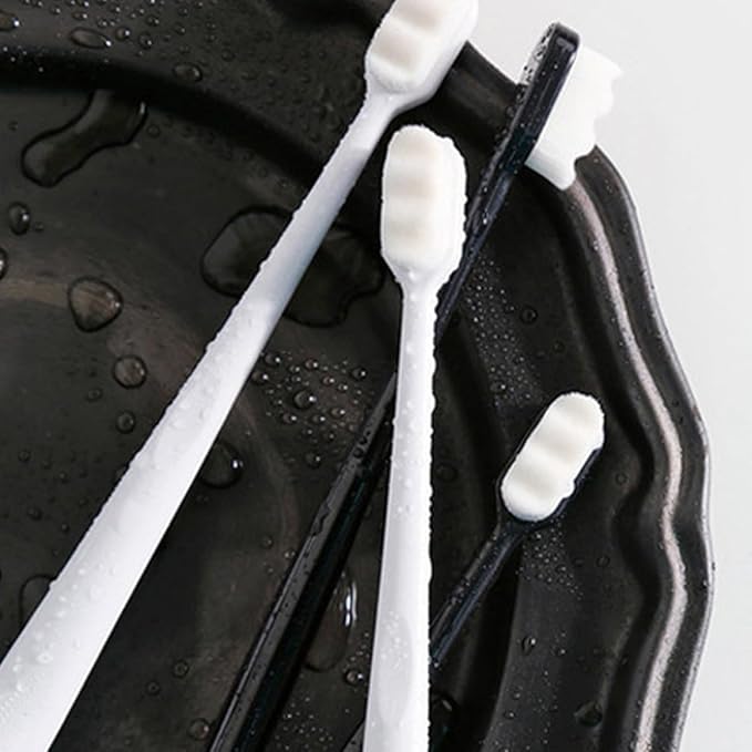 6pcs Micro Nano Manual Toothbrushes Ultra-fine Soft Bristles for Pregnant Women Comfortable Grip Portable Oral Care for Sensitive Gums and Deep Cleaning