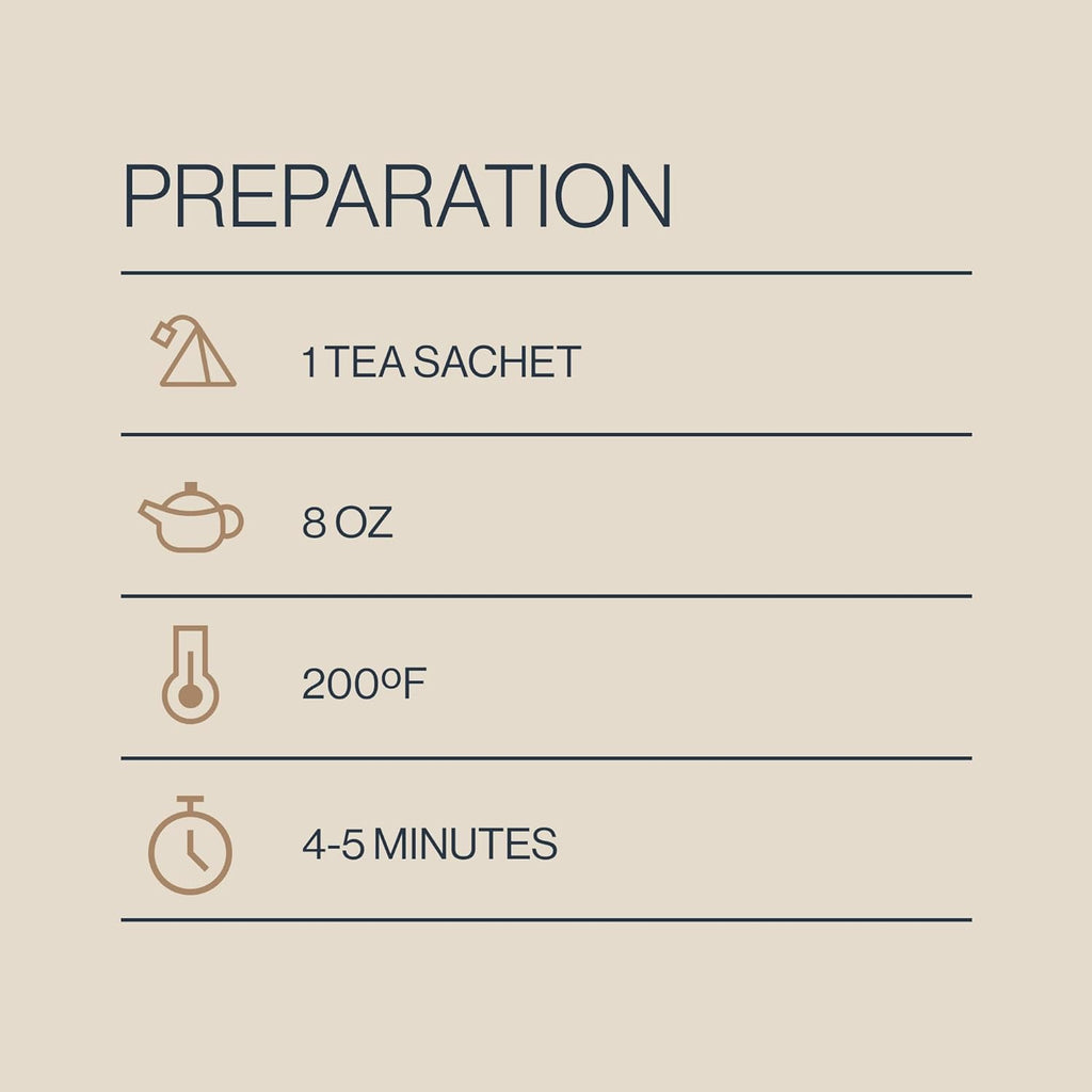 Rishi Tea Chamomile Medley Herbal Tea - Organic, Caffeine Free Sachet Bags, Calming Chamomile Flowers with Lemon Verbena & Mint - 15 Count (Pack of 1)