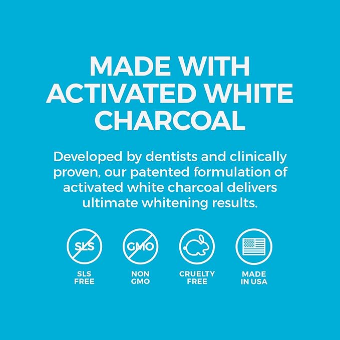 White Birch Activated White Charcoal Powder - Professional Teeth Whitening Charcoal - Natural & Fluoride Free Oral Care (White Charcoal Powder)