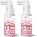 Kids Oral Spray - Probiotic Fruit Flavored Toothpaste Helper for Toddlers, Daily Fresh Breath, Gentle Oral Care Spray for Children (2Pack, Peach)