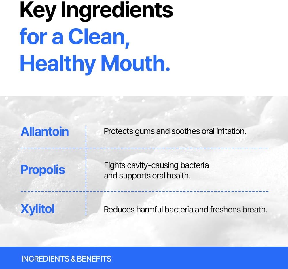 2-in-1 Foam Mouthwash & Toothpaste – Travel Size 50 mL / 1.69 fl oz | Water-Free Oral Care Foam | No Alcohol, No Burn | Carry-On Friendly | Made in Korea