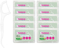500 Pcs Dental Floss Picks, Thin Thread for Adults & Kids, Superior Oral Care, Dental Hygiene, Gum Health(50x10 Cases, 500 Total)