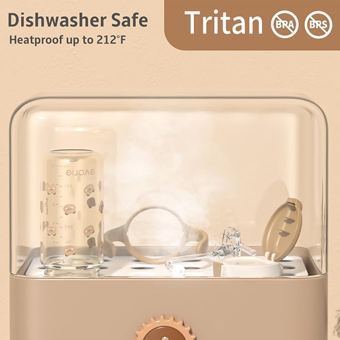 Evorie Tritan Spill Proof Toddler Straw Sippy Cup, 10 oz for Baby and Toddlers 1-3 Years Old, No Spill Straw Water Bottle with Removable Handles, Ideal for School, BPA-Free, Travel in Space