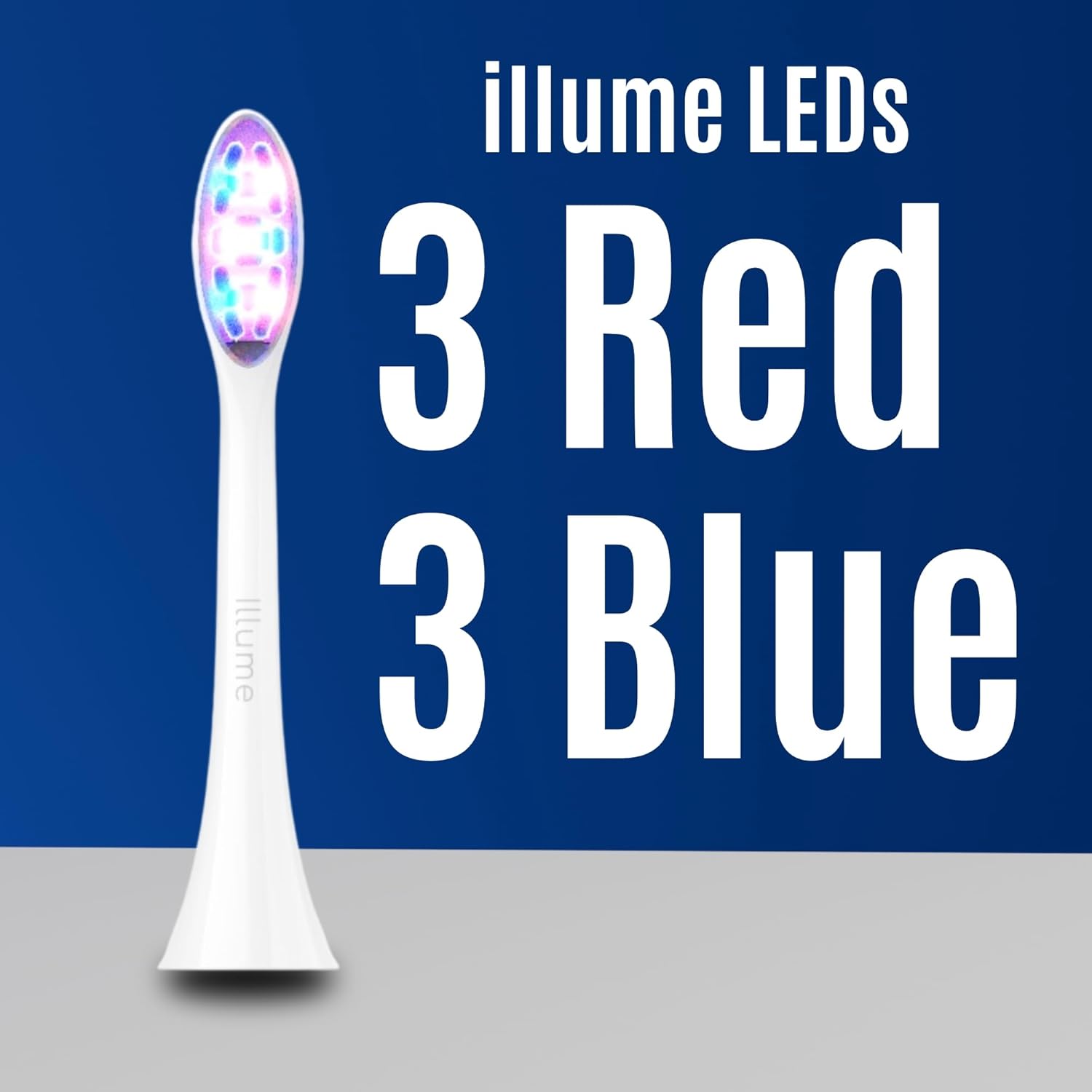 BIOLIGHT Illume Sonic Electric Toothbrush with Red & Blue Light Therapy – Professional Whitening, Gum Care & Advanced Oral Hygiene - White