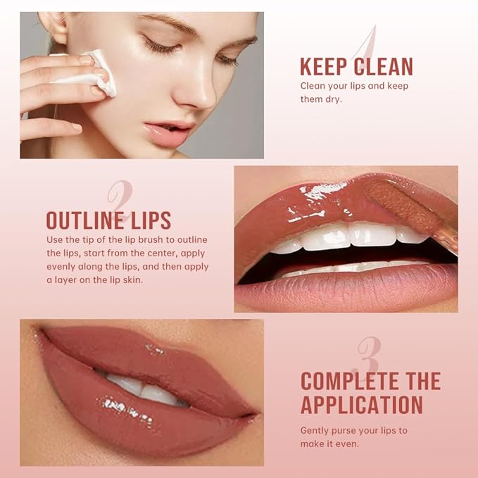 Nourishing High-Shine Lip Gloss,Hydrating & Moisturizing Lip Tint, Non-Sticky, Long-Lasting Glossy Lip Stain,Softens & Plumps Lips for Smooth,Gentle Formula for Dry Lips 07#Pink Nude