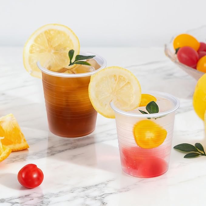 1500 Pack 3 oz Plastic Cups, Clear Disposable Plastic Cups Bulk, Small Mouthwash Cup, Cold Drinking Cup for Travel, Bathroom, Travel, Picnic