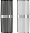 Travel Toothbrush Cup Case, Toothbrush Travel Container Portable Travel Toothbrush Holder Toothpaste Storage for School Camping Business Trip Bathroom (White,Grey)