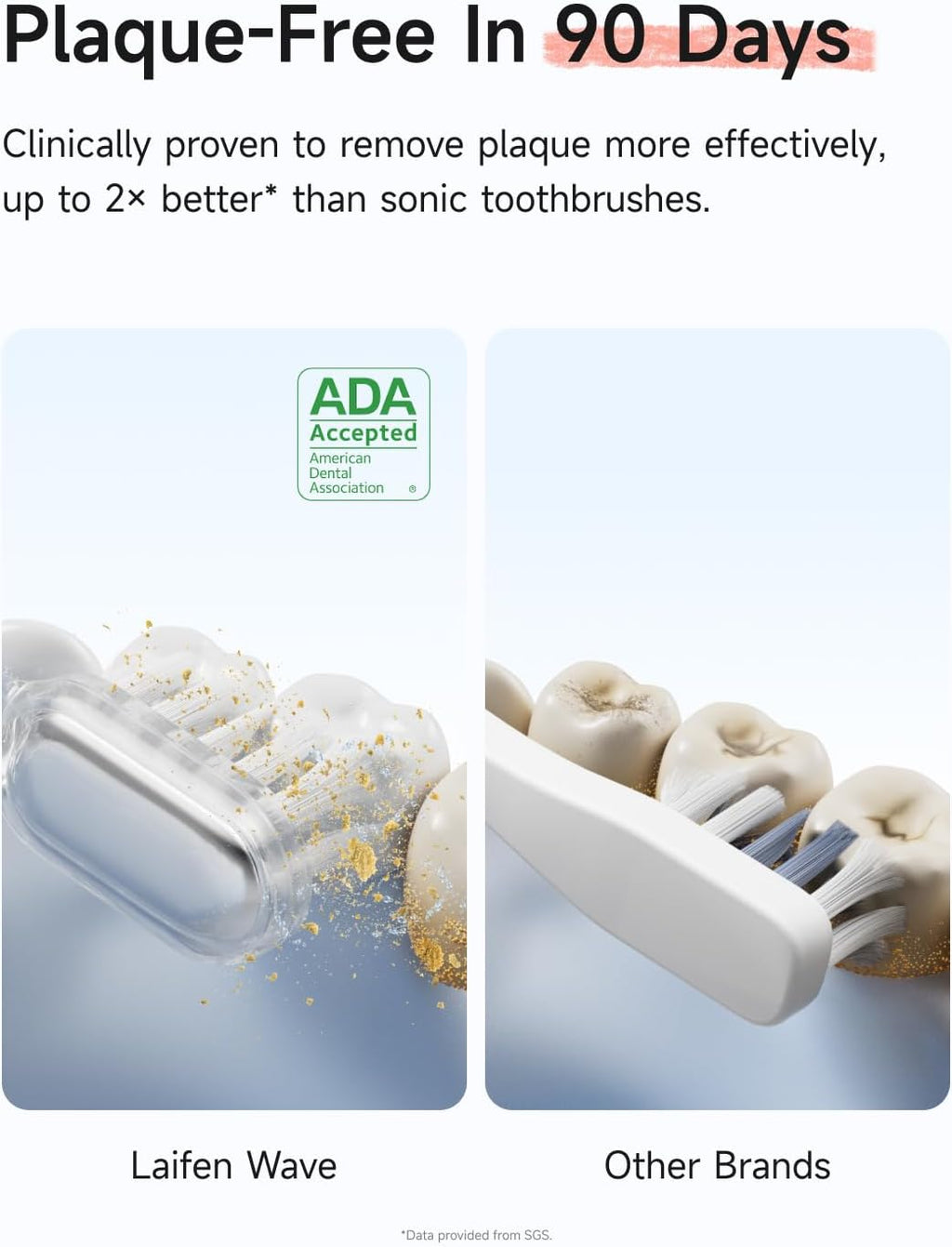 Laifen Wave Special Electric Toothbrush, New 2025 Version Oscillation & Vibration Sonic Electric Toothbrush for Adults with App, 2 Brush Heads, IP68 Waterproof Travel Powered Toothbrush (Matte Pink)