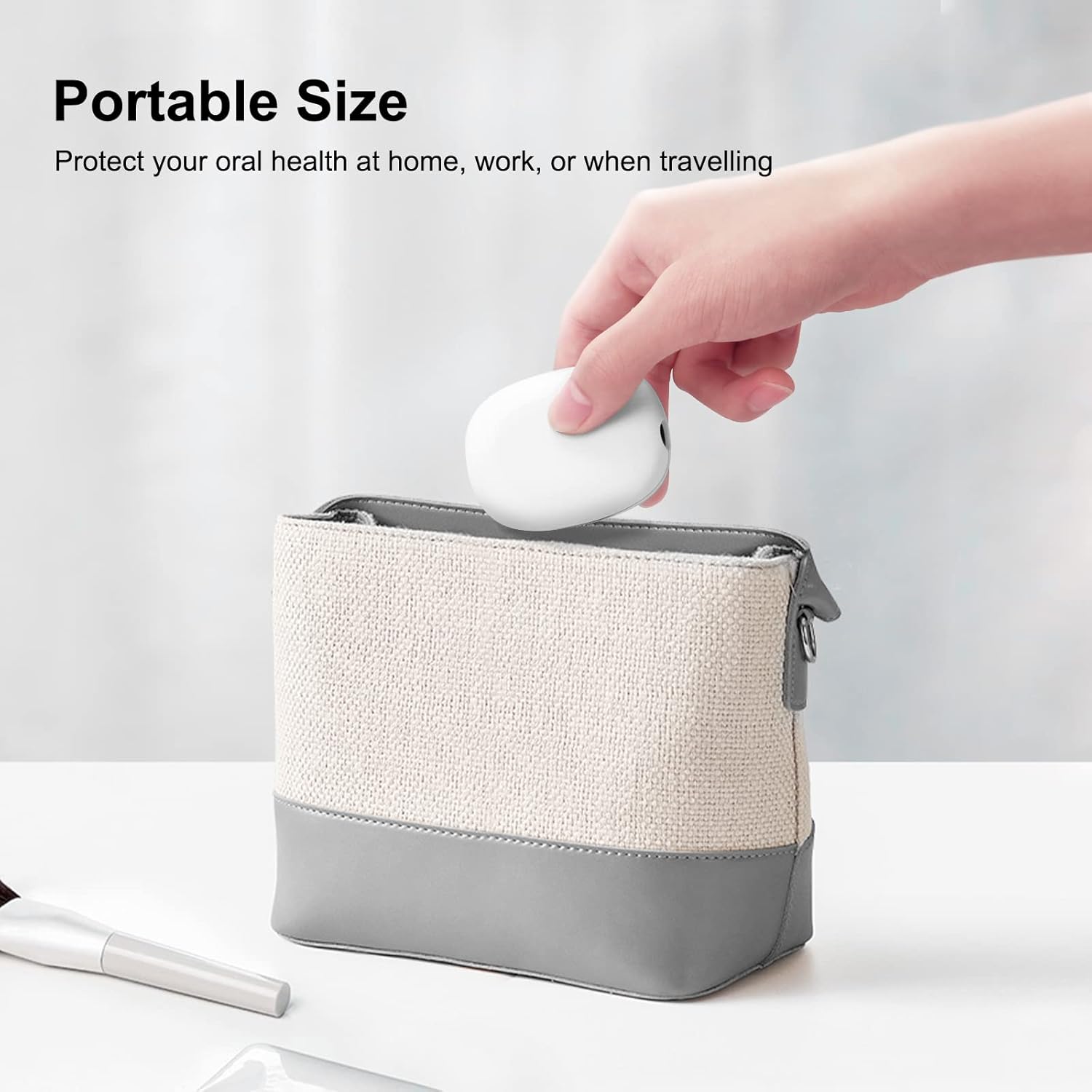 Toothbrush Holder, Toothbrush Cleaner Case, Portable USB Charging Toothbrush Cover with U V-C Light, Travel Toothbrush Holder