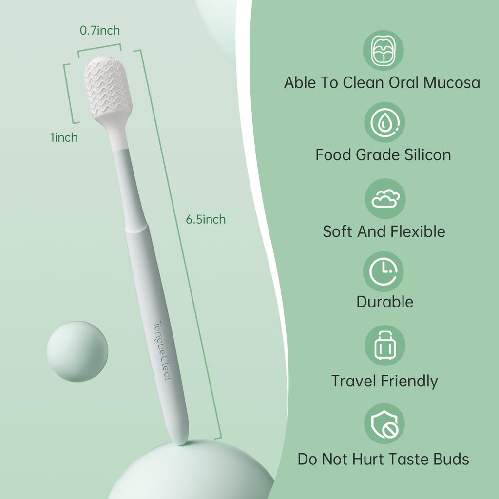 Oral Mucosal Cleaner|Silicon Oral Care Cleaner|Gum Massager with Air Bag(1 pc)